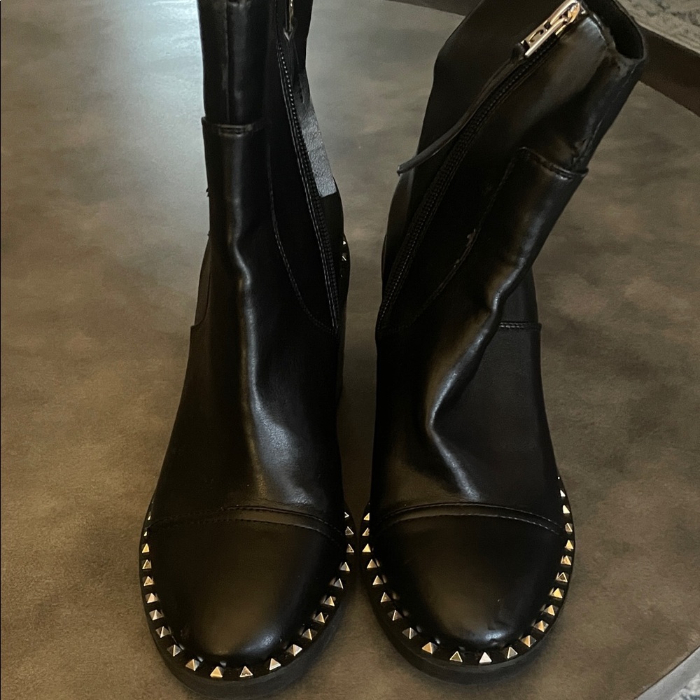 Circus by Sam Edelman Black Studded Combat Boots